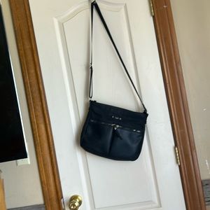Black handbag made in New York
